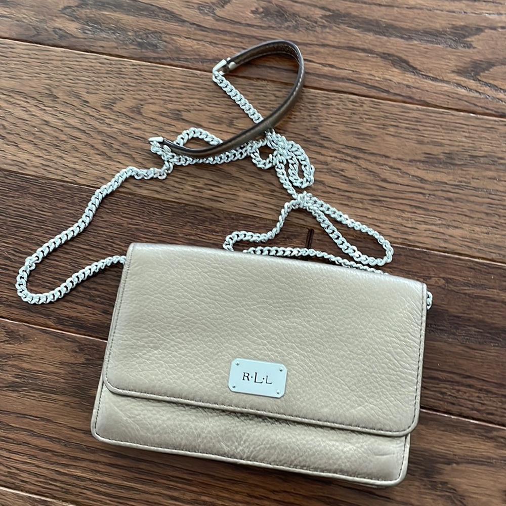Ralph Lauren small cross body color:pewter